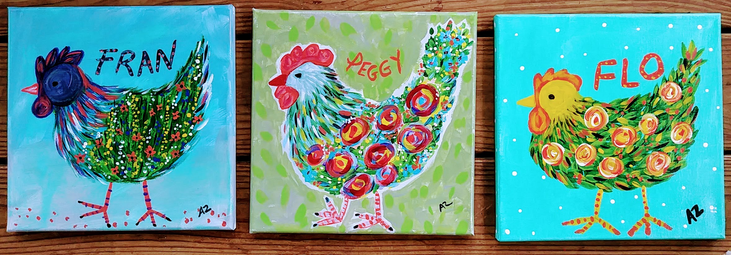 Chicken Scratch Art , The Hen Collection, is here!